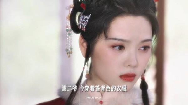 二妹妹谢昭第二次擦肩而过,穿的还是苍青色衣服