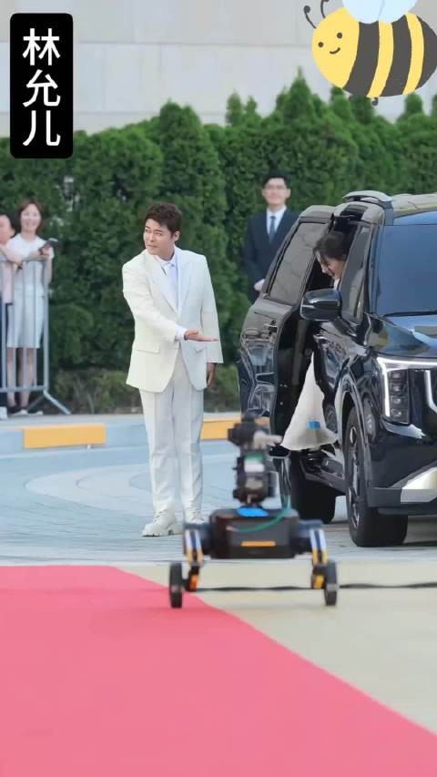 青龙红毯申慧善金高银礼服素雅,林允儿妆容简单