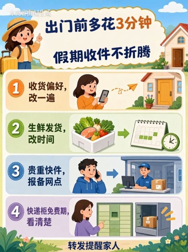 假期快递没人收？这样设置最省心