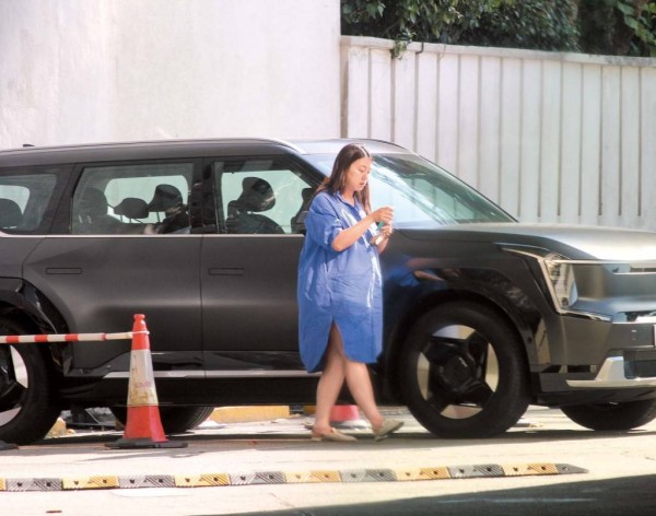 香港女星怀二胎肚大如锣，素颜买尿不湿，换新车搬新居迎子