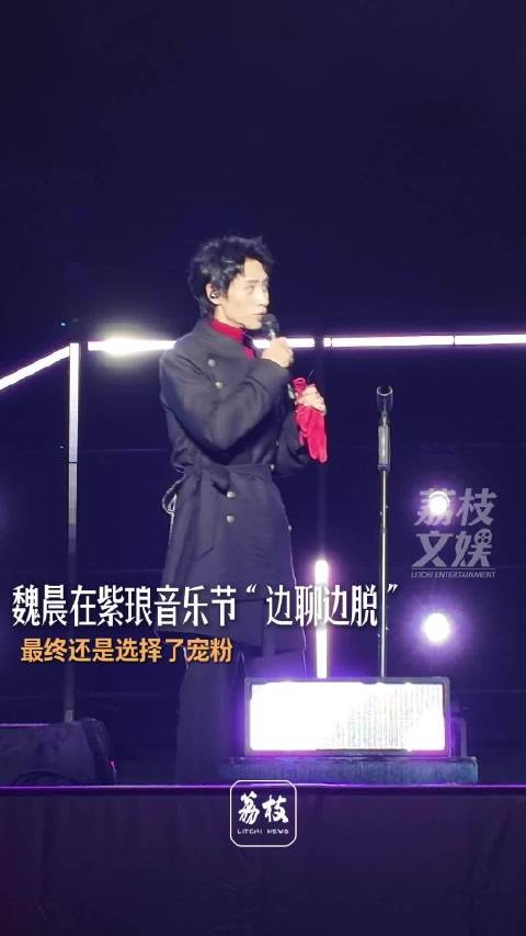 魏晨音乐节边聊边脱宠粉现场魏晨从拒绝到妥协全是宠粉