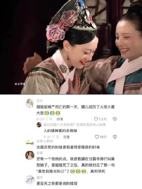 甄嬛第一次慌了神失了态,以性命威胁众人只为留住眉姐姐