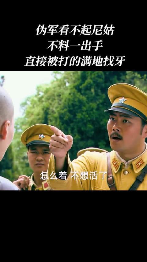 伪军看不起尼姑，一出手直接被打的满地找牙