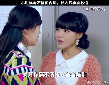 小时候看爱情公寓看热闹长大才懂台词全是梗