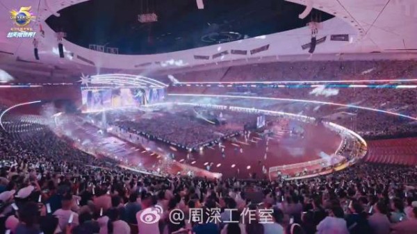 周深鸟巢演唱会舞台现12个影视明星角色