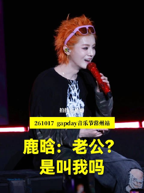 鹿晗音乐节问粉丝老公是叫我吗