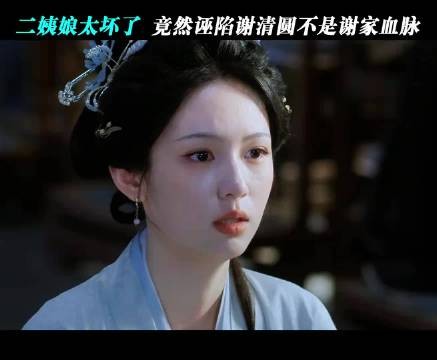 二姨娘太坏了 竟然诬陷谢清圆不是谢家血脉