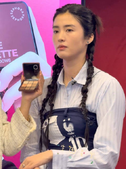 赵丽娜今日美妆节直拍,健康之“彩”
