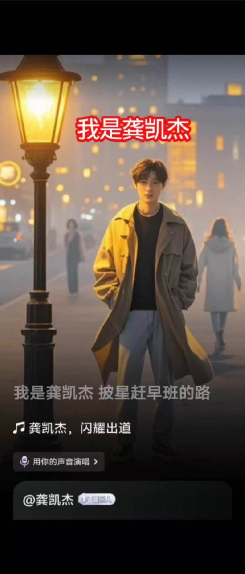 我是龚凯杰,闪耀出道~~~AI已经满足你任何需求了!