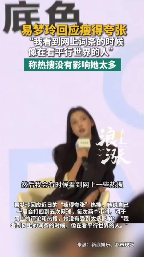 易梦玲说看网上词条像在看平行世界