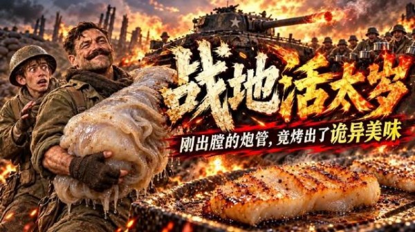 二战荒诞美食：士兵挖出一坨活肉疙瘩，做成美味大餐！连长傻眼！ 荒诞喜剧 