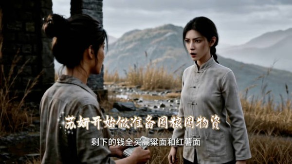 苏妍告知铁梅山洪预警,二人囤粮囤物资备灾