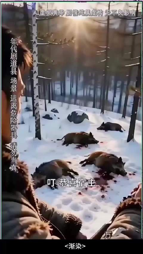 陈山精准出枪击杀千斤猪神,爷孙配合拿下大丰收