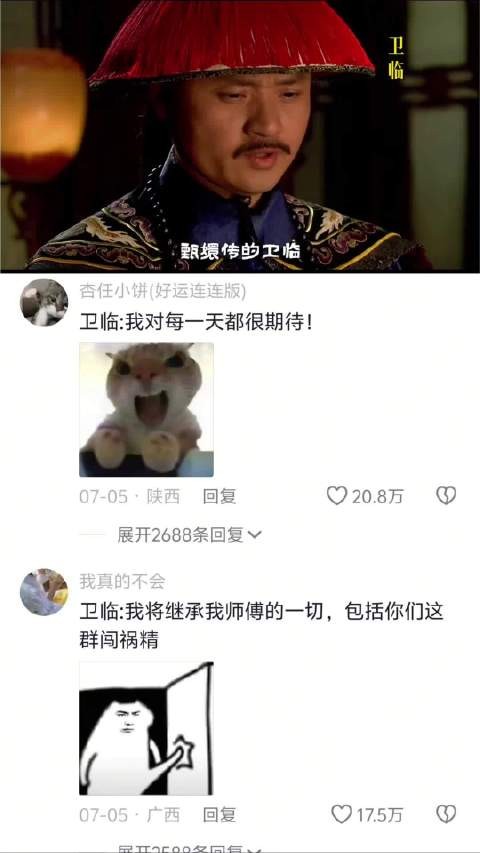 卫临因热爱宫斗成甄嬛屠龙局隐形技术大佬