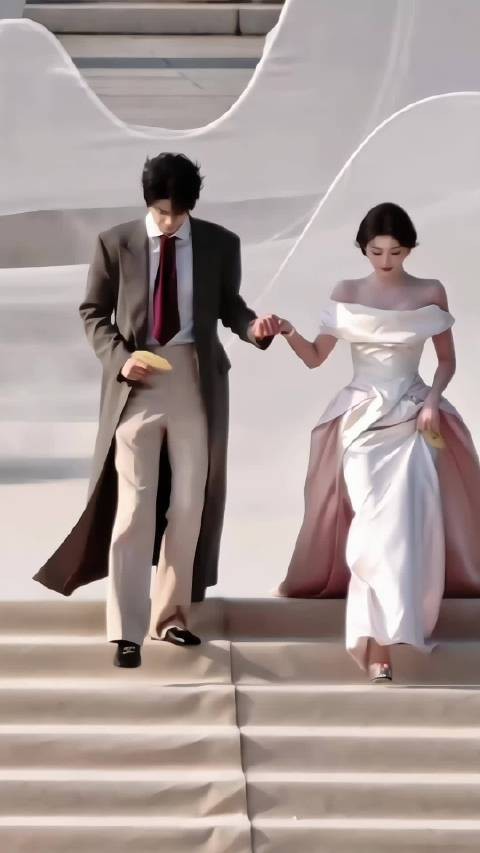 想象一下这是来给你敬酒的新婚夫妇